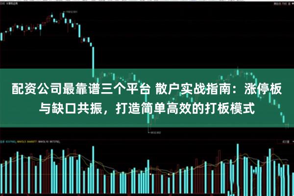 配资公司最靠谱三个平台 散户实战指南：涨停板与缺口共振，打造简单高效的打板模式